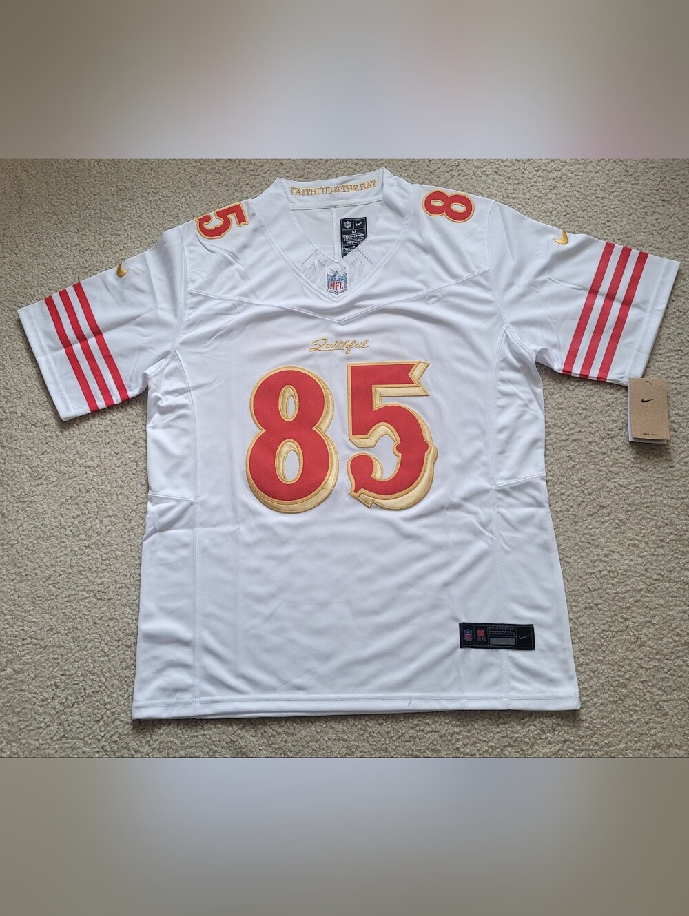 San Francisco 49ers George Kittle #85 NFL Stitched Jersey Mens M